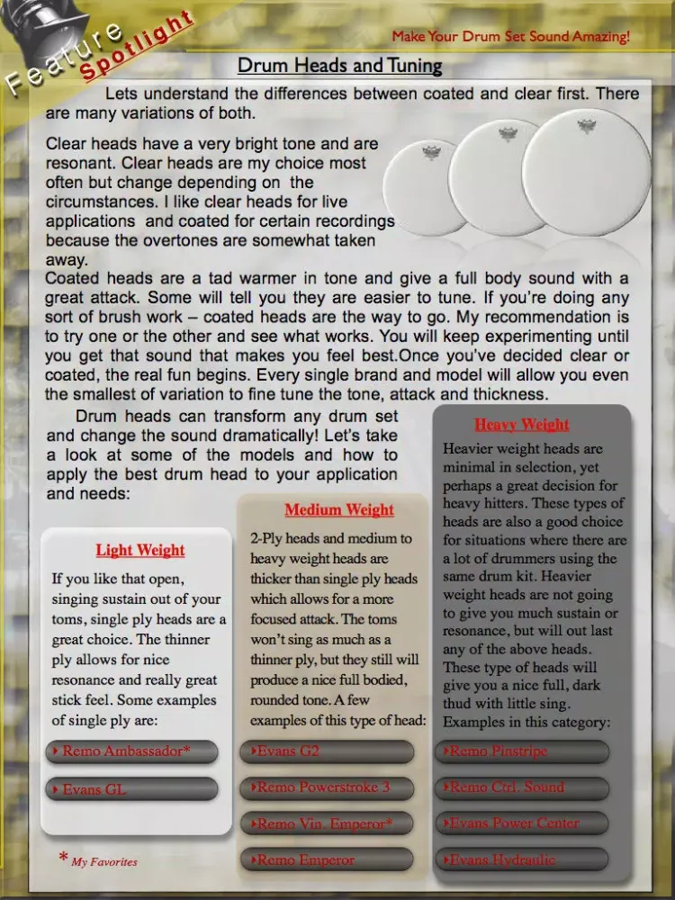Drumming Innovation Magazine iPad 应用截图