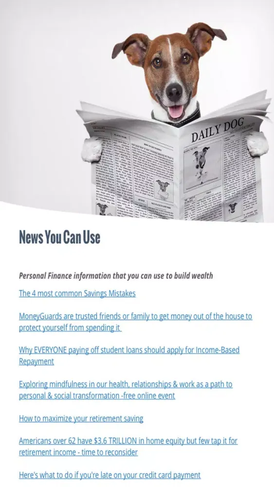 Captures d'écran de Mindful Money Magazine