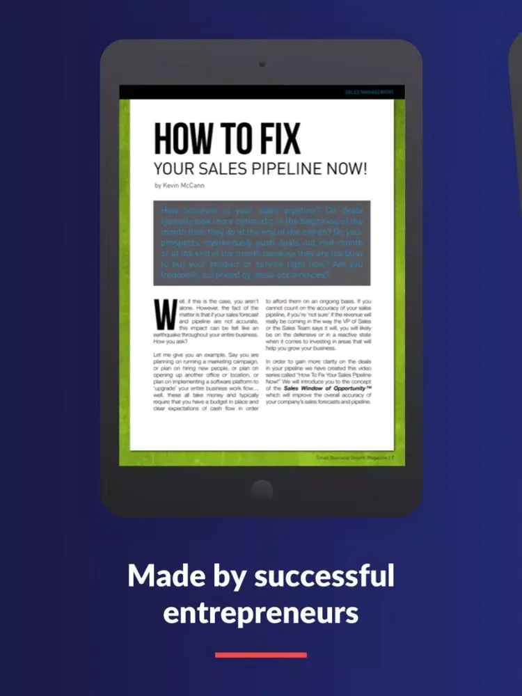 Small Business Growth Mag iPad  स्क्रीनशॉट