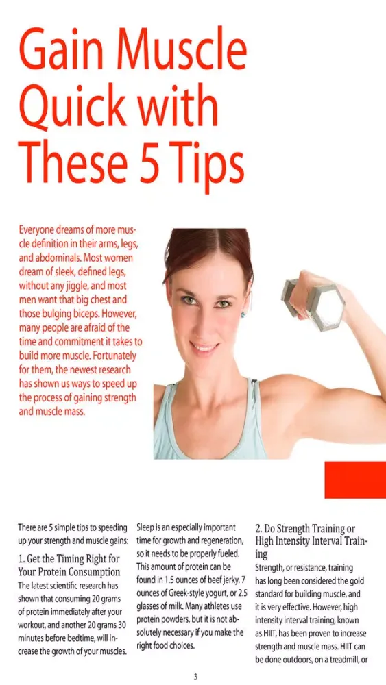 Tangkapan skrin Home Workouts Magazine