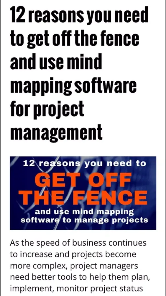 Zrzuty ekranu Using Mind Maps Magazine
