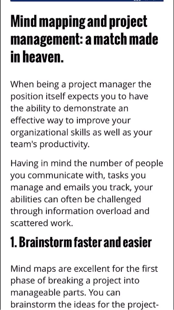 Zrzuty ekranu Using Mind Maps Magazine
