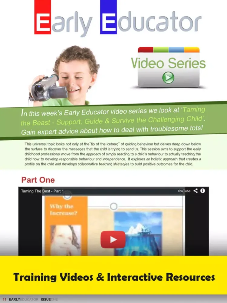 Скриншоты Early Educator Magazine iPad 