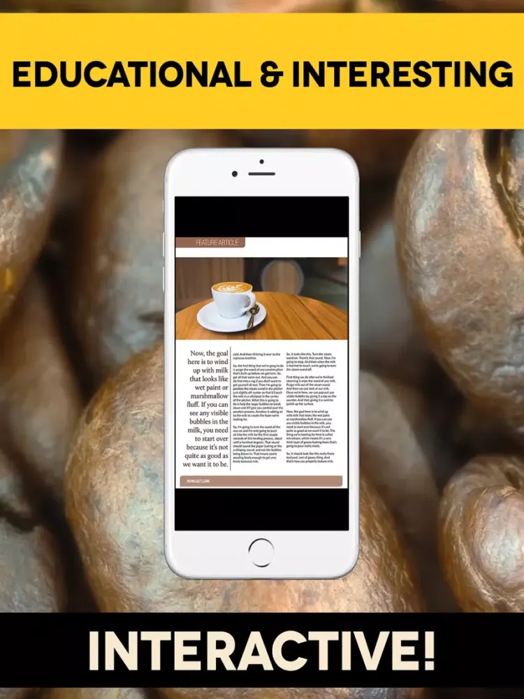 Tangkapan layar Coffee & Espresso Magazine - Your Home Coffee Shop iPad 
