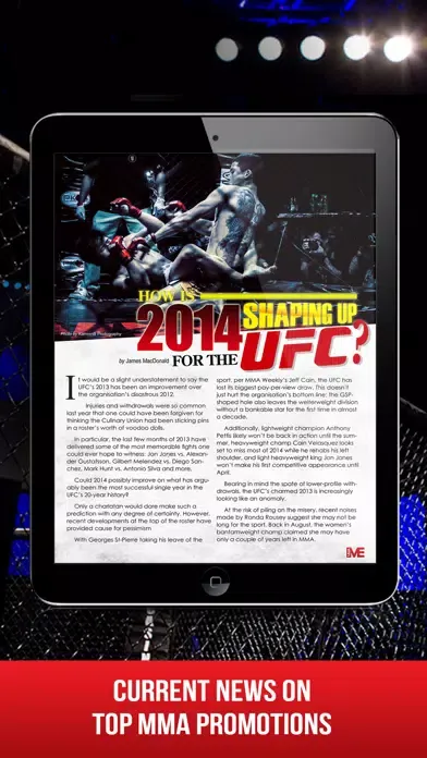 MMA Main Event Magazine Ekran Görüntüleri