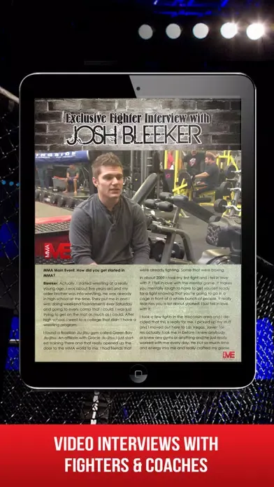 MMA Main Event Magazine Ekran Görüntüleri