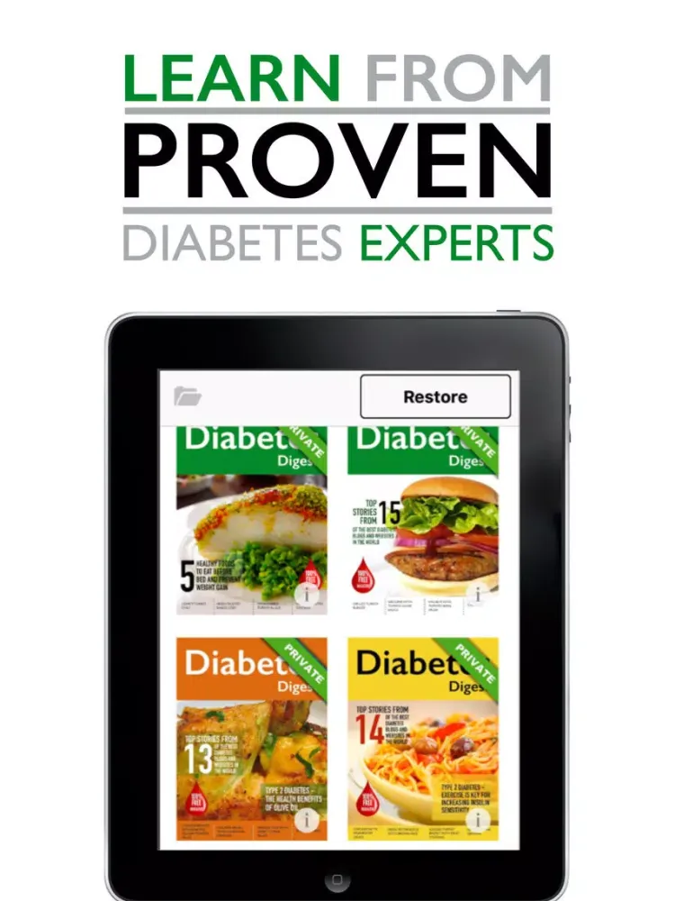 Diabetes Digest - Diabetic Mag iPad  Screenshots
