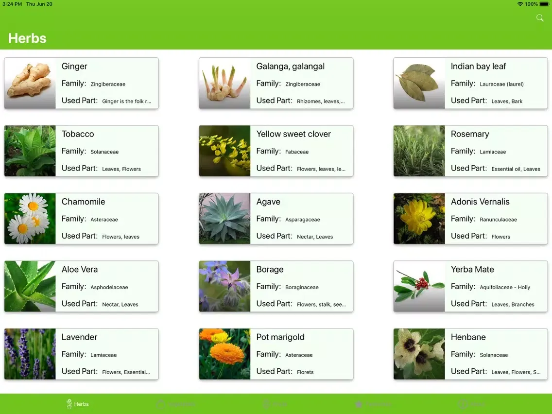 Herbs & Fruits iPad  Screenshots