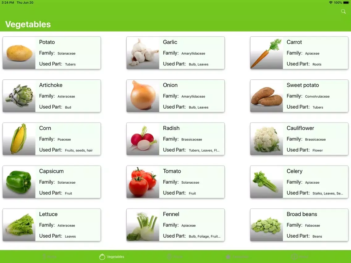 Herbs & Fruits iPad  Screenshots