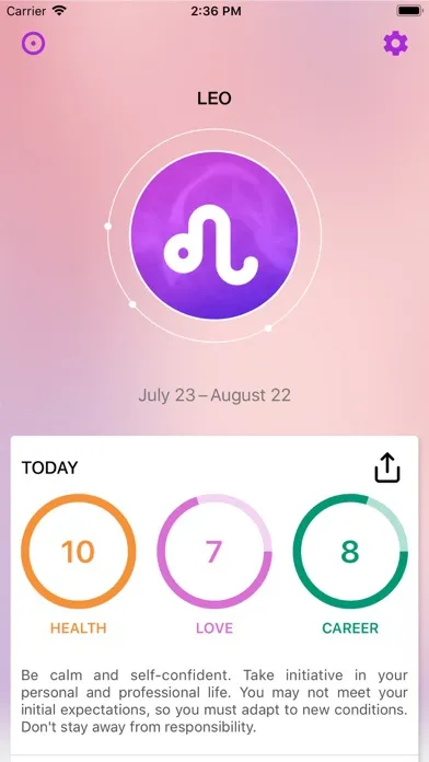 Captures d'écran de Horoscope Pro 2024