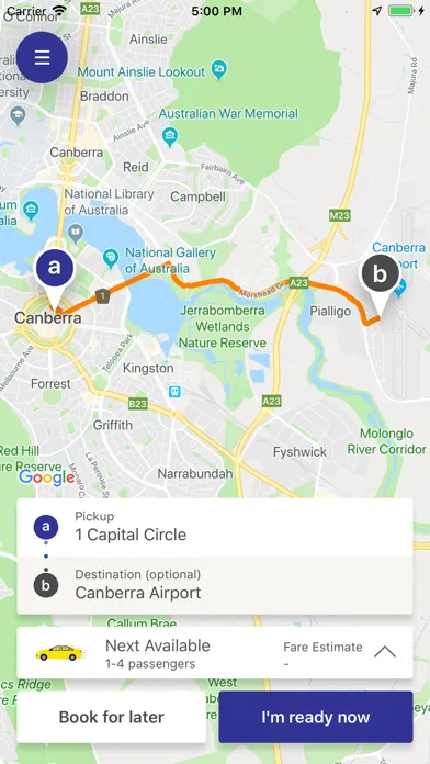 Canberra Elite Taxis Screenshots