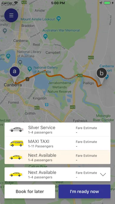 Canberra Elite Taxis Screenshots