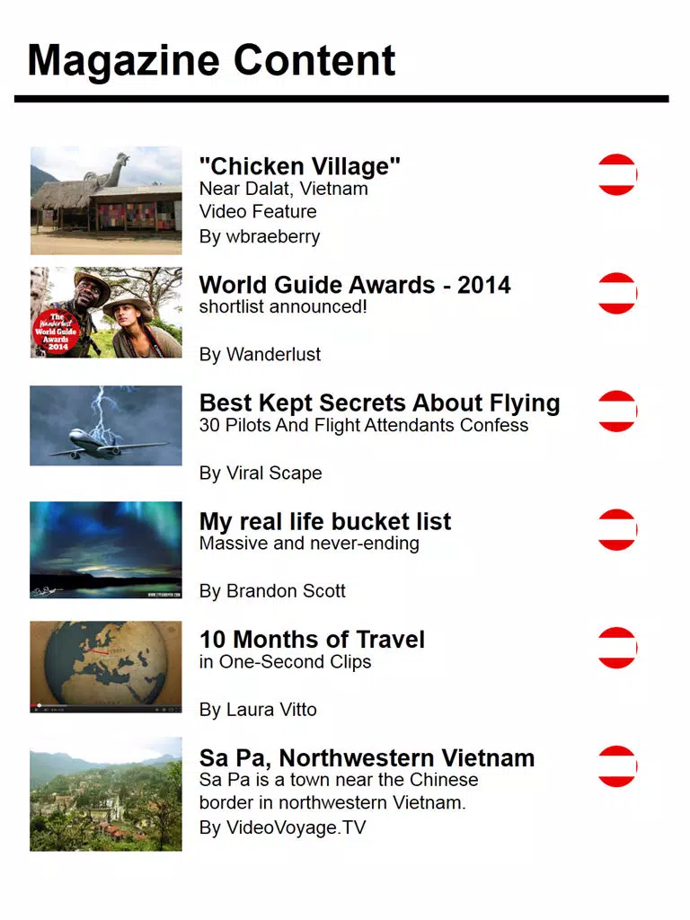 Tangkapan skrin Independent Traveller - Get inspired iPad 