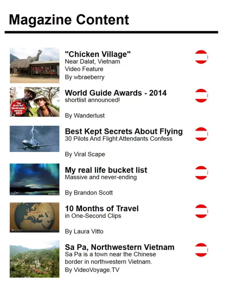 Captures d'écran de Independent Traveller - Get inspired iPad 