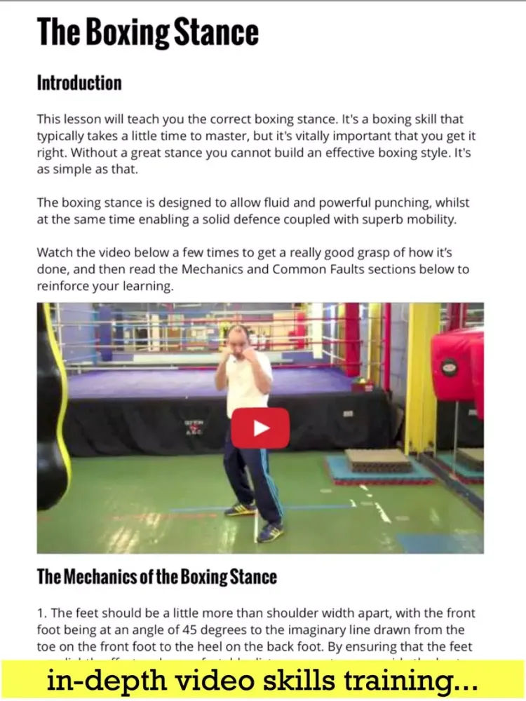 Boxing Skills Magazine iPad  Screenshots