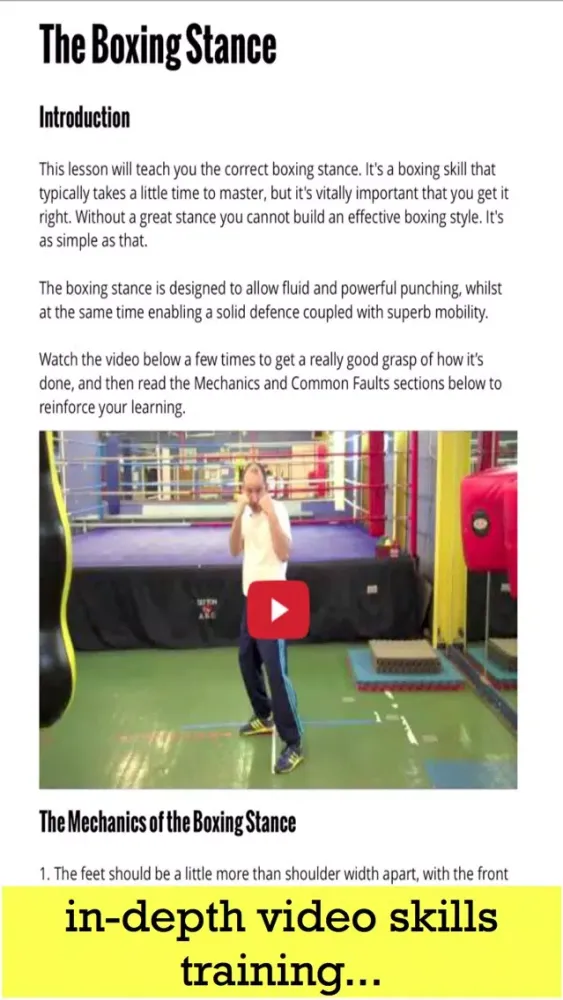 Boxing Skills Magazine Screenshots