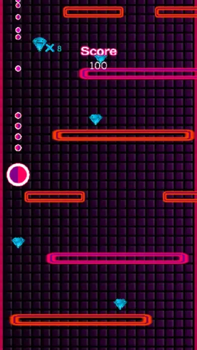 Pink Glow Fall Down Screenshots