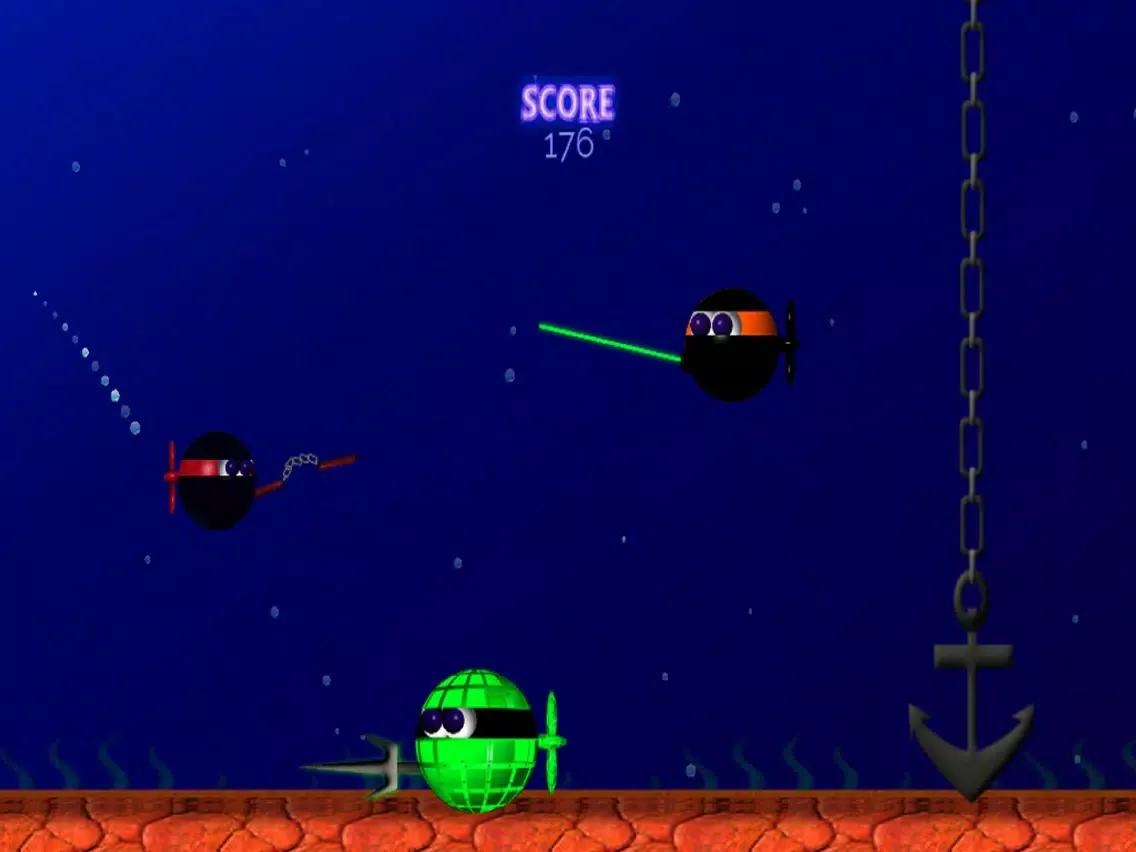 Sub Ninja Lite iPad  Screenshots