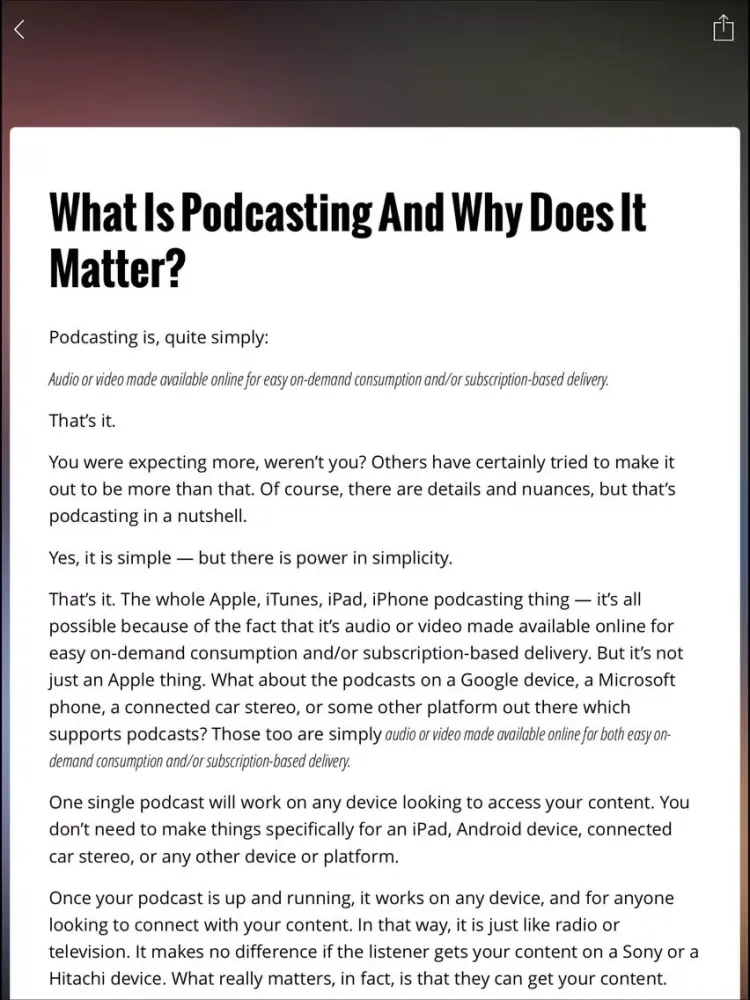 How To Podcast App iPad  Screenshots
