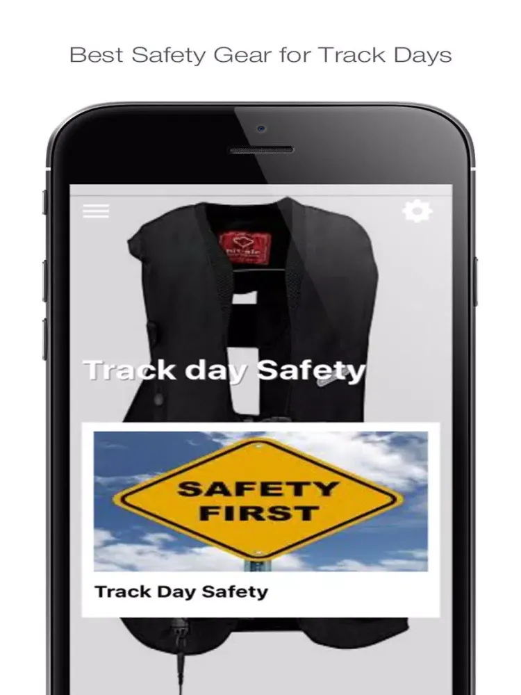 Tangkapan layar Track Day Central News iPad 