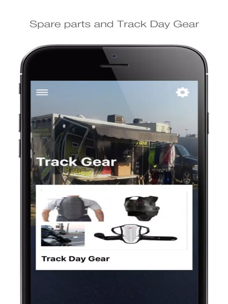 Tangkapan layar Track Day Central News iPad 