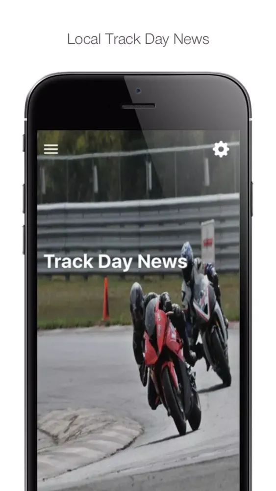 Tangkapan layar Track Day Central News