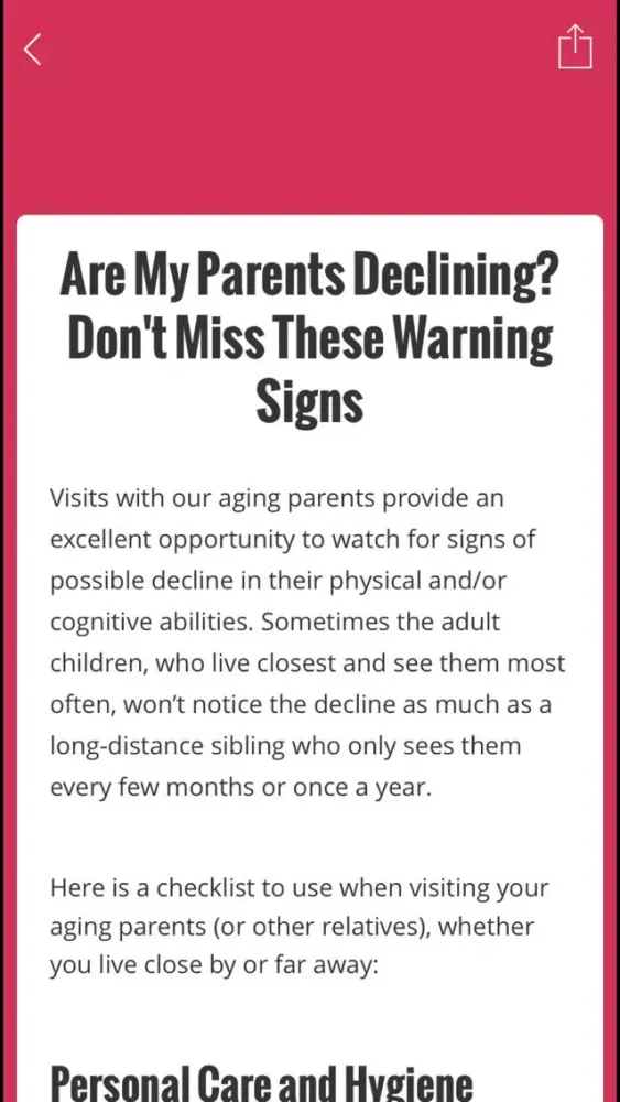 Tender Loving Eldercare - Family Caregiver's Guide Ekran Görüntüleri