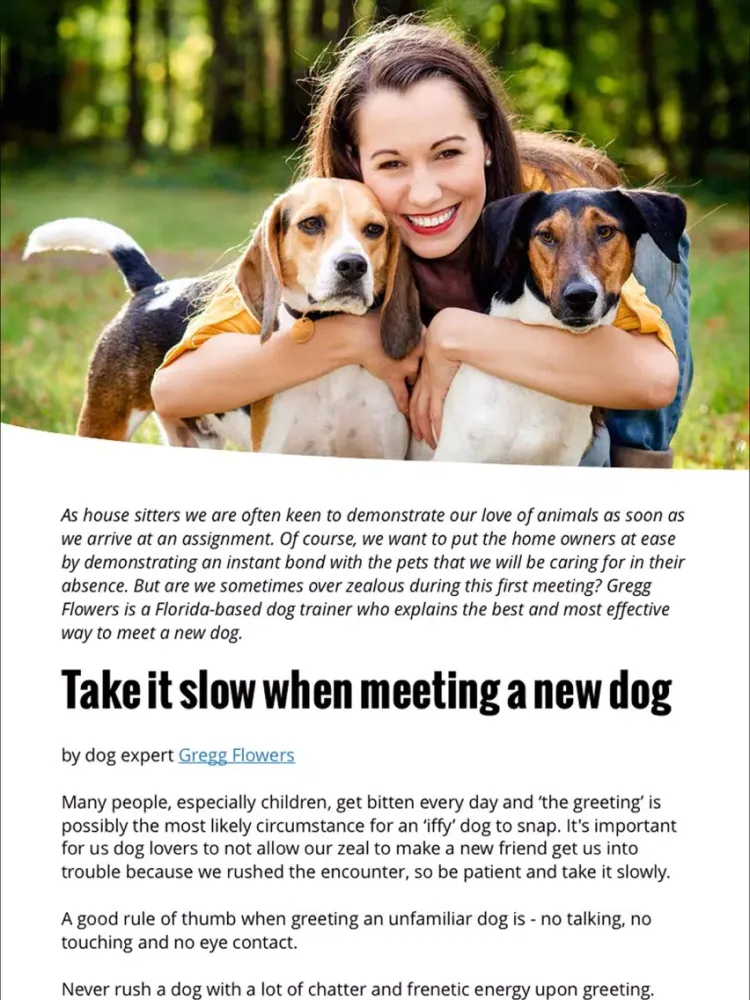 Capturas de tela do House Sitting Magazine iPad 