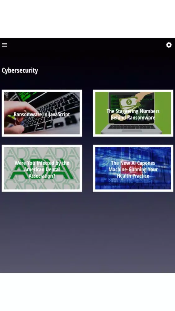 Capturas de pantalla de Healthcare Cybersecurity Today