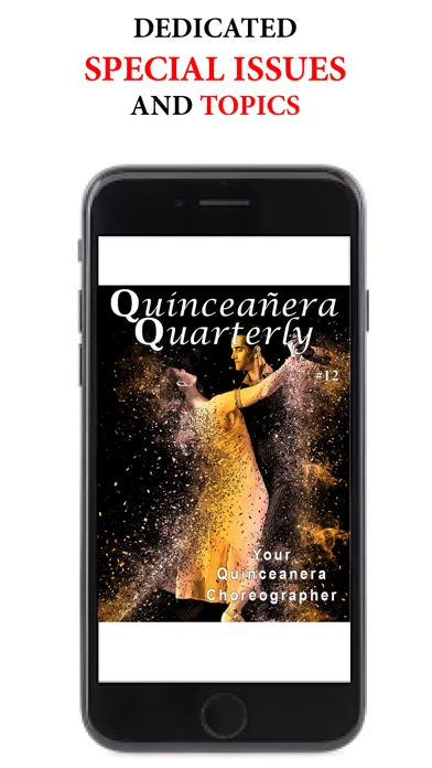 Capturas de tela do Quinceanera Quarterly Magazine