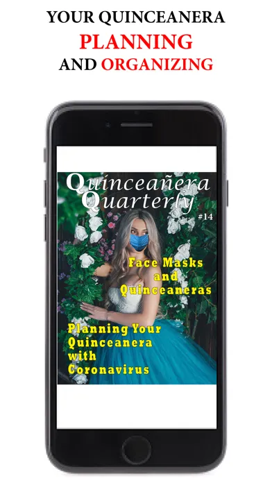 Capturas de tela do Quinceanera Quarterly Magazine
