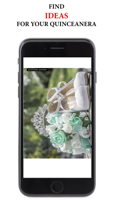Capturas de tela do Quinceanera Quarterly Magazine