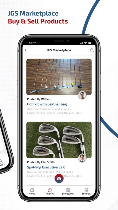 Capturas de pantalla de JGS (Jaffery Golf Society)