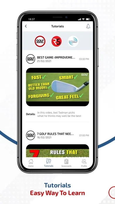 Capturas de pantalla de JGS (Jaffery Golf Society)