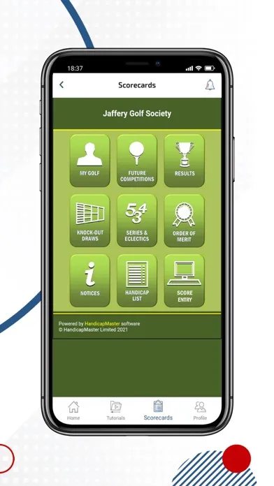 Capturas de pantalla de JGS (Jaffery Golf Society)