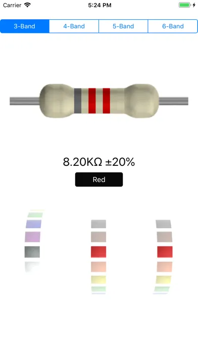 Screenshot di Color ring resistance
