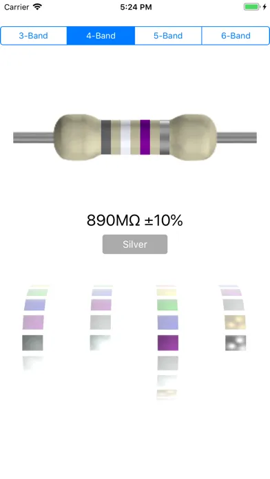 Screenshot di Color ring resistance