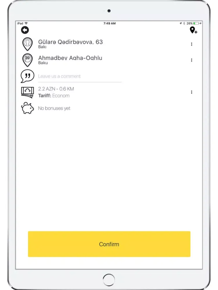 Taxi 158 iPad  Screenshots