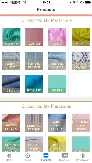 Zrzuty ekranu CHN Fabrics