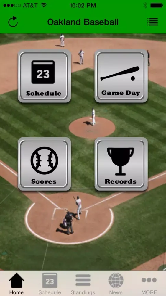 Tangkapan layar Oakland Baseball - an Athletics News App