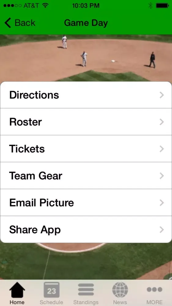 Tangkapan layar Oakland Baseball - an Athletics News App
