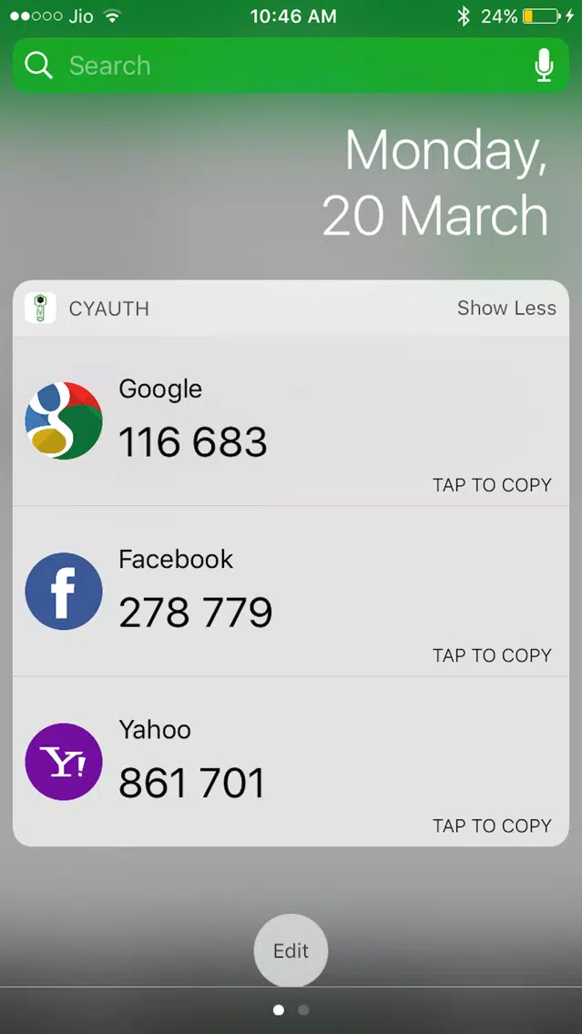 Скриншоты CyAuth