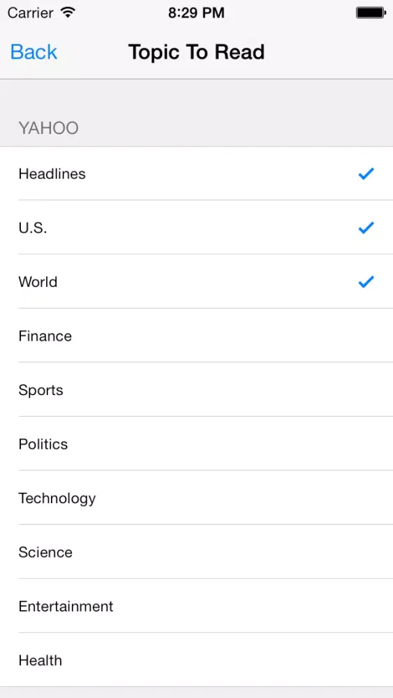 Скриншоты Voice Paper : Read News To You