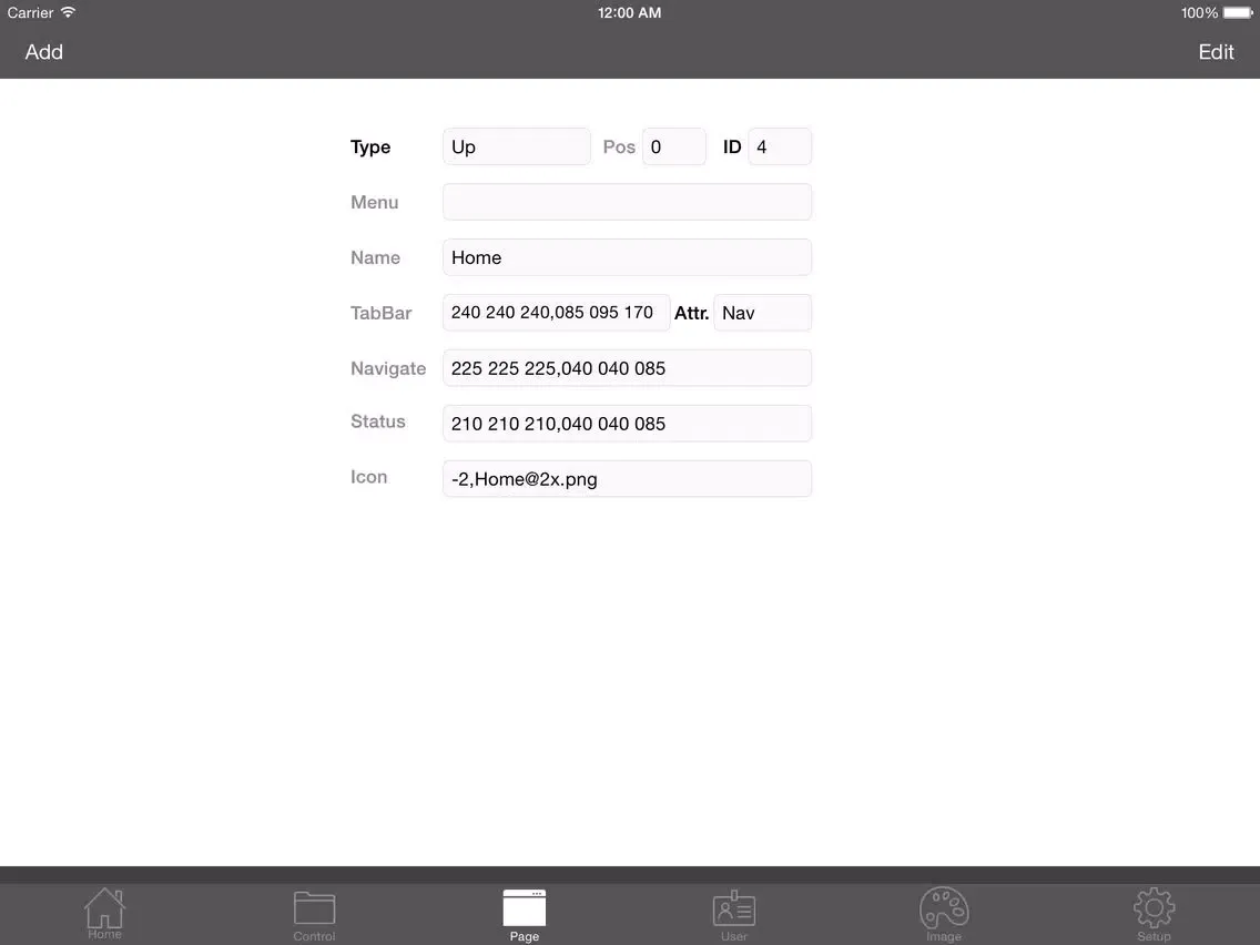 Captures d'écran de Editor for Domotica iPad 