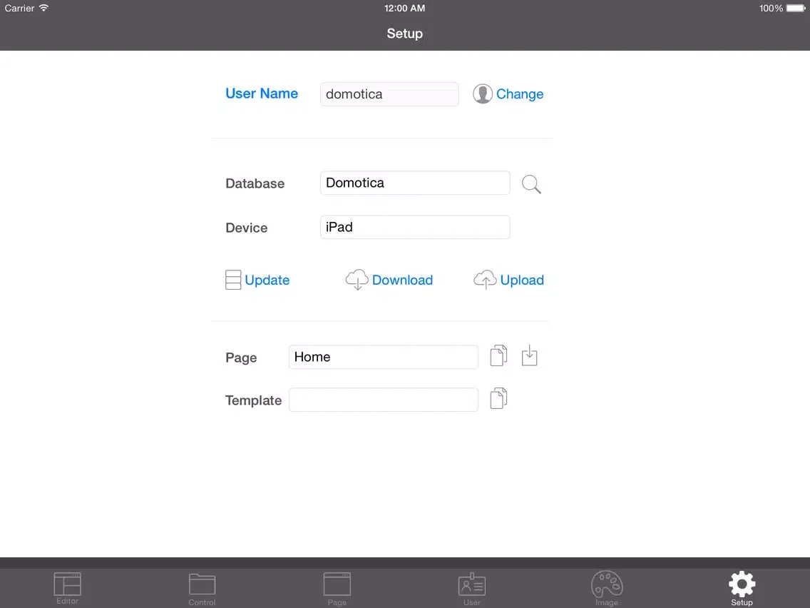 Captures d'écran de Editor for Domotica iPad 