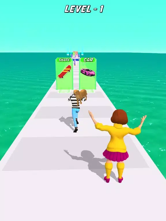 Girl Run 3D - Catch the Thief iPad Screenshots