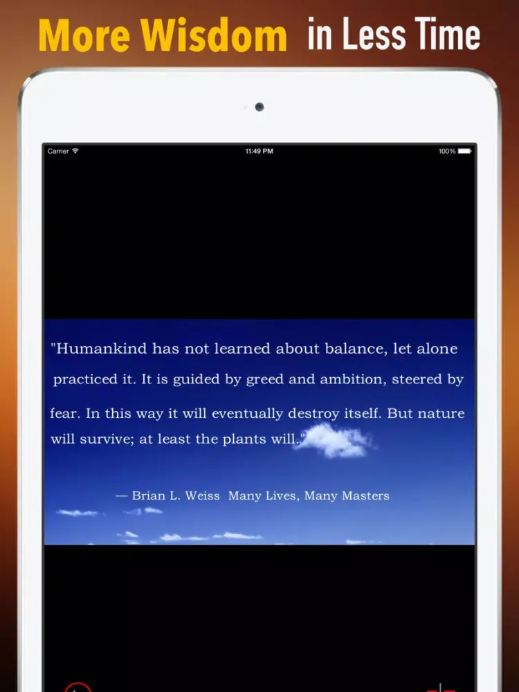 Quick Wisdom from Many Lives, Many Masters iPad  Screenshots