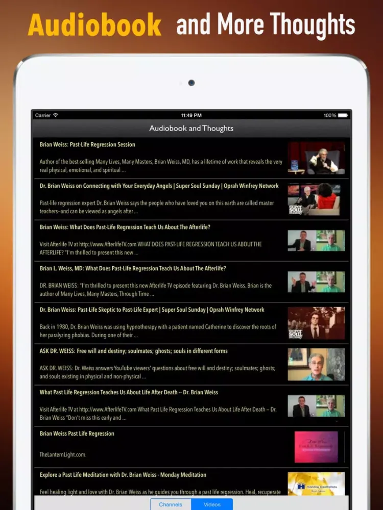 Quick Wisdom from Many Lives, Many Masters iPad  Screenshots