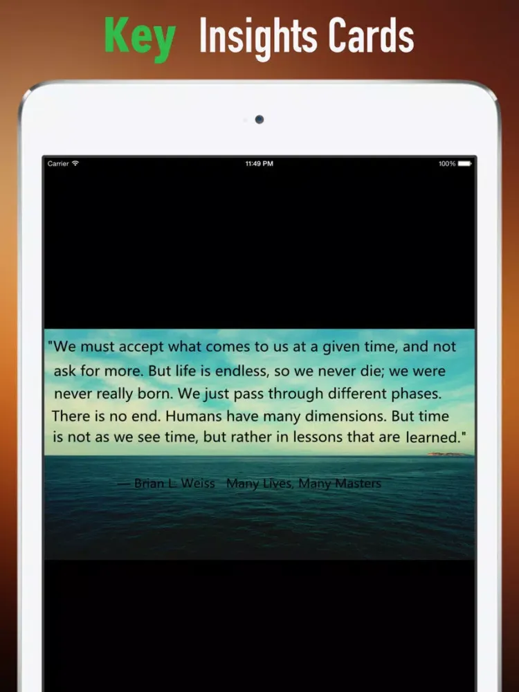 Quick Wisdom from Many Lives, Many Masters iPad  Screenshots