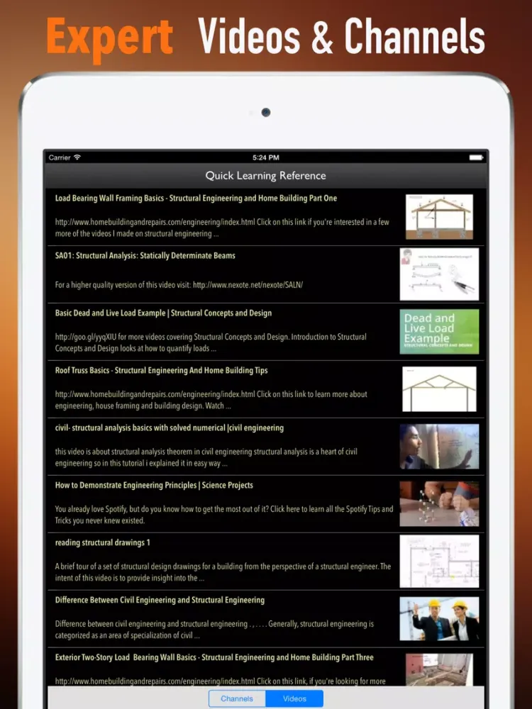 Structural Engineering:Basics and Study Guide iPad  Screenshots